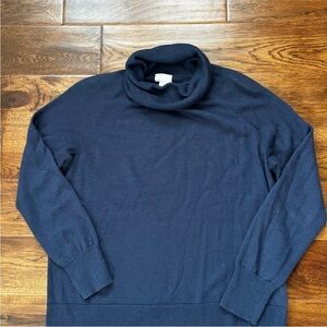 Caslon Navy Turtleneck Sweater Size S